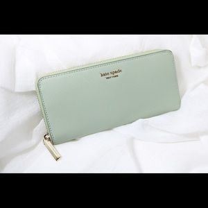 Mint green Kate Spade wallet